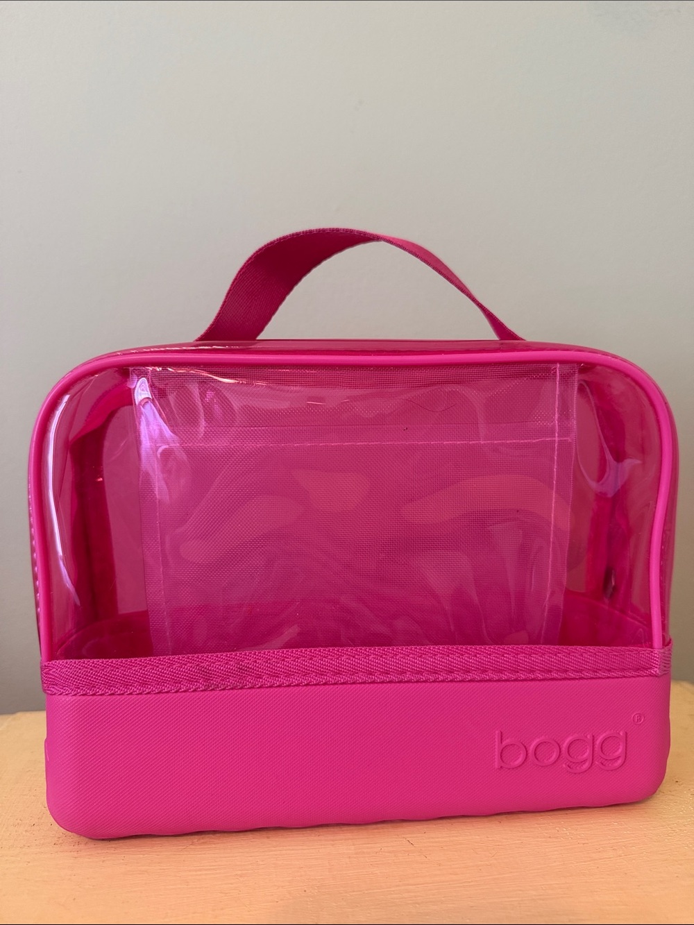 Bogg Clear Pink bag